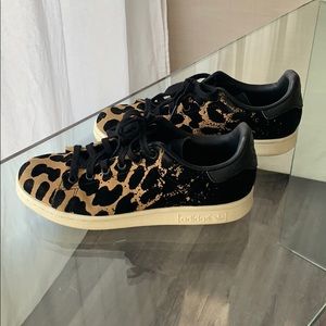 Adidas Animal Print Suede Sneakers